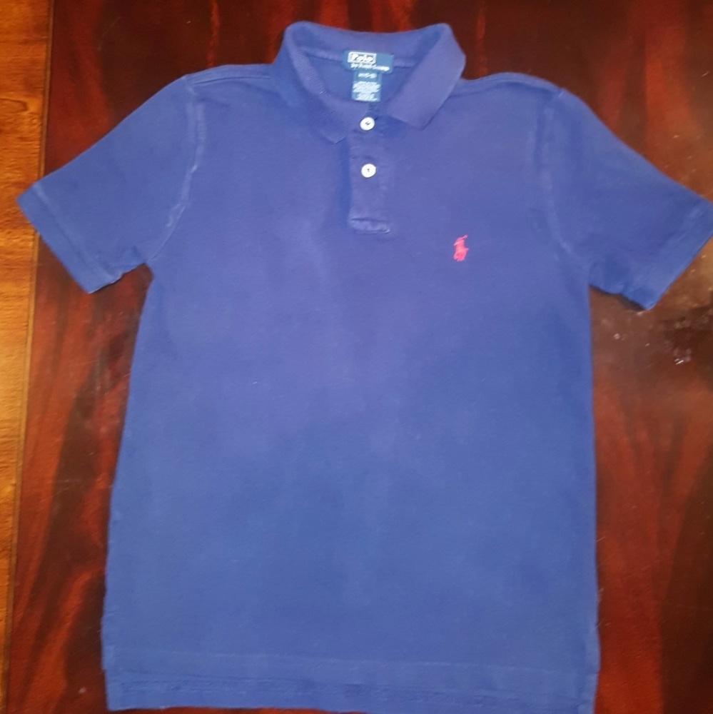 Boys Polo Ralph Lauren navy polo size medium 10-12